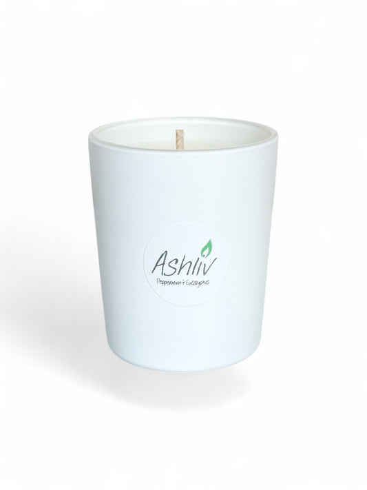 9cl Soy Wax Votive Candle, Peppermint and Eucalyptus
